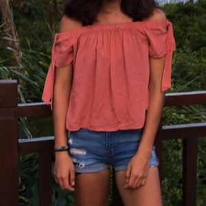 Off-the-shoulder summer top